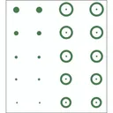 Gunstar Pro Series Chubbie Reticle Green for Scopes and Mounting Systems - Gunstar
