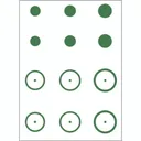 Gunstar Pro Series Mongo Reticle Green for Scope Systems - Gunstar