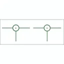 Gunstar Tactical 3D 2 Reticle Green Red Dot Sight Picatinny Rail - Gunstar