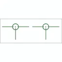 Gunstar Tactical 3D 1 Reticle Green Red Dot Sight for Picatinny Rails - Gunstar