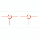 Gunstar Tactical 3D 1 Reticle Orange Picatinny Mount for Pistols and Rifles - Gunstar