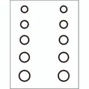 Gunstar Mini Circles Target Reticle Set for Scopes - Gunstar