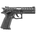 Grand Power 8588005808514 X-Calibur CO Mk23 Match 9mm Luger 15+1 4.80" Stainless Barrel, Black Steel Lightening Cut/Optic Cut/Serrated Slide, Black Steel Frame w/Picatinny Rail, Black Textured Grip - Grand Power