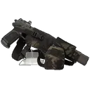 Cole-tac VWX109 Varmint Wrangler XL Pistol Holder Chest MultiCam Black Right Hand - Cole-Tac