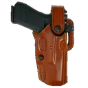 Galco APO226R APO Strongside/Crossdraw OWB Tan Steerhide Fits Glock 19 Gen 1-5 Belt Holster Mount Right Hand - Galco