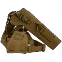 Cole-tac VW202 Varmint Wrangler Pistol Holder Chest Coyote Brown Left Hand - Cole-TAC