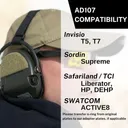 SIGHTLINES ADAPTER PLATES FOR PELTOR COMTAC & SIMILAR BLACK - Noisefighters