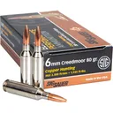 Sig Sauer Elite Hunting 6mm Creedmoor Copper Solid 80 Grain 20 Rounds - Sig Sauer