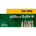 Sellier & Bellot 308 Winchester Hollow Point Boat Tail 168 Grain 20 Rounds - Sellier & Bellot