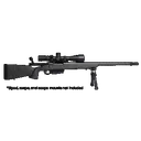 Horizon Firearms Vandal Carbon II 7mm Back Country 22" Black Fluted Barrel, Black Drilled & Tapped Receiver, Black Iota EKO X Carbon Fiber Stock - Horizon Firearms