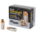 Sig Sauer, Elite Performance, 9mm Luger, V-Crown Jacketed Hollow Point, 124 Grain, 20 Rounds - Sig Sauer