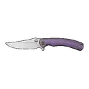 WE Knife Dracarys 3.58" Titanium Frame Lock Knife Purple/Gold - Alledge International