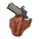 Galco Combat Master 2.0 Belt Holster for 1911 5" Leather Tan Left Hand - Galco