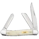 Case Medium Stockman Natural Bone Folding Knife - Case