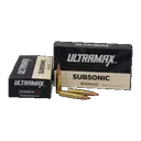 Ultramax 300 BLK 208gr Tipped Boat Tail Subsonic 20rd Box - ULTRMAX AMMUNITION