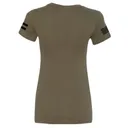 Glock Girl Flag Tee Ladies Medium Green - Glock