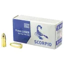 [PRIME] SCORPIO AMMO 9MM 124GR FMJ 50 Rounds - Stv Ammo