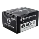 Scorpion 45 ACP 230gr JHP 20rd Box - Scorpion Ammo