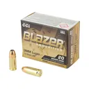 CCI Blazer Brass 9mm 115gr JHP 20rd Box - CCI Ammunition