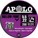 Hatsan Apolo Hollow Point Air Rifle Pellets .22 Cal 18 gr 250/ct - Apolo