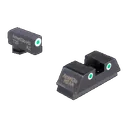 AmeriGlo Tall Sight Set for Glock Green/White/Green - Ameriglo
