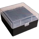 Berry's 25338 Ammo Box Clear/Black Polypropylene 100rd - Berrys Bullets