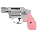 Smith & Wesson 150466 Model 642 Airweight 38 S&W Spl +P 5rd 1.88" Stainless Steel Barrel & Cylinder Matte Silver Aluminum Frame with Pink Synthetic Grip - 