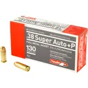Aguila 38 Auto+P 130 grain Full Metal Jacket Handgun Ammo - 50 Rounds - Dirty Bird Industries