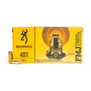 Browning 40 S&W Training & Practice B191800402 165 Grain FMJ Ammo Handgun Ammo - 50 Rounds - Browning