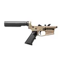 Aero Precision EPC-9 Carbine Complete Lower Receiver w/ A2 Grip No Stock - FDE/Black - Dirty Bird Industries
