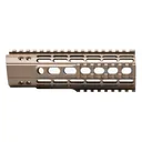 Aero Precision AR15 7.3" Enhanced Quad Rail Handguard Gen 2 - FDE Cerakote (w/ BAR Barrel Nut) - Dirty Bird Industries