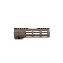 Dirty Bird AR-15 SMRS Handguard - Slim M-LOK Rail System V2 - 7", Midnight Bronze - 