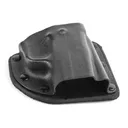 CrossBreed Modular Holster for Smith & Wesson M&P Shield 9/.40, 2.0, Plus, Right-Handed, Standard Cut, Black Leather and Kydex - Dirty Bird Industries
