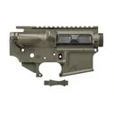 Aero Precision AR-15 Threaded Assembled Receiver Set w/ Trigger Guard - OD Green - Dirty Bird Industries
