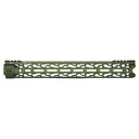 ODIN Works O2 Lite M-LOK Handguard - Black - 15.5", Green - Dirty Bird Industries