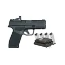 Springfield Hellcat PRO Gear Up 9mm 15rd Pistol w/Crimson Trace Red Dot, 5 Mags & Range Bag - Black - Dirty Bird Industries