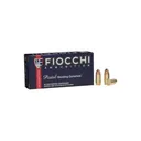 Fiocchi Shooting Dynamics 9MM 115 Grain FMJ Handgun Parts - 50 Rounds - Fiocchi