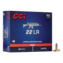 CCI 956 Target & Plinking AR Tactical 22 LR 40 gr Copper-Plated Round Nose Rimfire Ammo - 300 Rounds - 