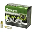 Remington Ultimate Defense 9MM 124 Grain Brass Jacketed Hollow Point Handgun Ammo - 20 Rounds - Dirty Bird Industries
