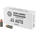 RED ARMY STANDARD 45ACP 230GR FMJ Handgun Ammo - 50 Rounds - Dirty Bird Industries
