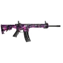 Smith & Wesson M&P15-22 Sport M-LOK Muddy Girl 22 Long Rifle Semi Auto Rifle - Blue/Black, 16.5" Barrel, 25+1 Rounds, Synthetic - 