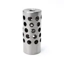 Anarchy Outdoors Rimfire Bull Barrel Full Port Muzzle Brake - Polished Titanium - Dirty Bird Industries