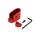 Taran Tactical Innovation, Firepower Base Pad, Fits M&P Shield 9mm & 40SW, +1/+2, Red Finish - Dirty Bird Industries
