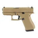 GLOCK, 43X, M.O.S, Semi, Polymer Frame Pistol, 9MM, 3.41" Barrel, FDE, Fixed Sights, 10 Rounds - Dirty Bird Industries