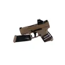 Canik CA Mete MC9 9mm 3.1" 10rd OR Semi-Auto CA Compliant Pistol w/ Holosun 407K-X2 Red Dot - FDE - 