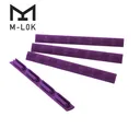 Ergo 4-Slot M-LOK WedgeLok Rail Cover 4PK - Purple - Dirty Bird Industries
