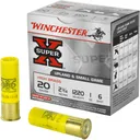 Winchester Ammunition Super-X 20 Gauge 2.75 Chamber #6 2 3/4 Dram 1 oz. Shotshell Shotgun Ammo - 25 Rounds - Winchester