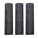 Ergo Diamond Plate Full-Long Rail Covers 3PK - Black - Dirty Bird Industries