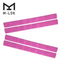 Ergo 4-Slot M-LOK WedgeLok Rail Cover 4PK - Pink - Dirty Bird Industries