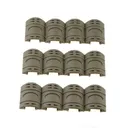 NBS Rubber Rail Covers (12 Pack) - Tan - Dirty Bird Industries